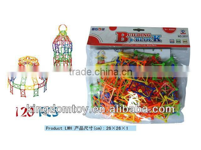 2015 hot item toy connecting blocks in china