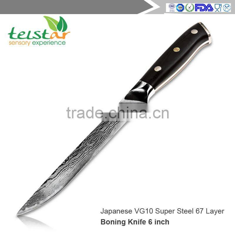 Boning Knife 6 inch - Best Quality Japanese VG10 Super Steel 67 Layer High Carbon Stainless Steel