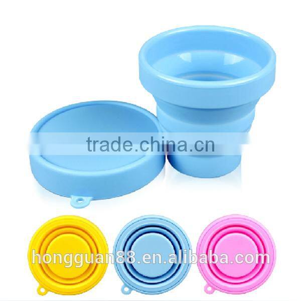 Wholesale unique cheap portable silicone collapsible custom foldable cups