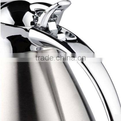 Hot sale 2L metal stainless steel short mouth insulated water pitcher