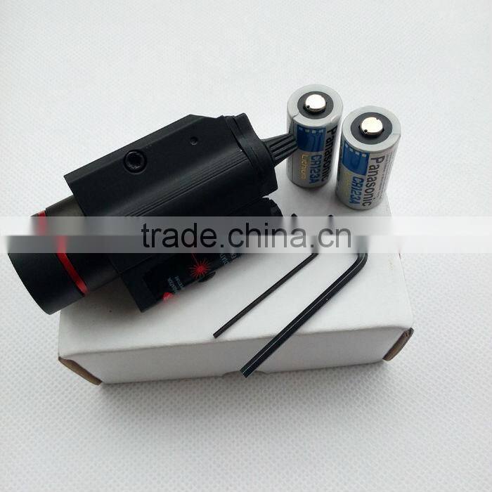 Tactical red laser sight and 200 lumen CREE Q5 LED light combo with strobe laser