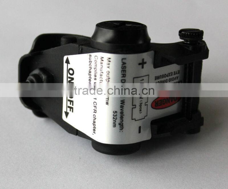 Super compact tactical green laser sight scope with strobe 80 lumens CREE Q5 led light combo (FDA certified)