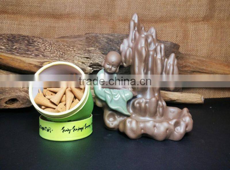 Natural agarwood cone incense, small size - Good for health, non toxic, no chemical