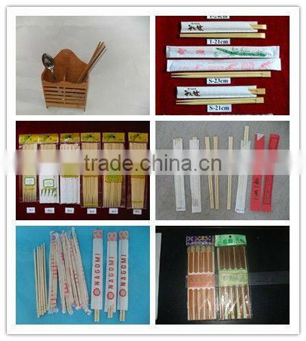 wrapped with paper sleeve disposable bamboo chopsticks