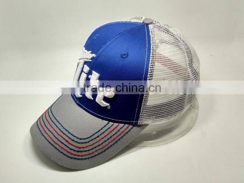 Wholesale Printed Trucker Mesh Cap Embroidery Mesh Trucker Caps with hight quality