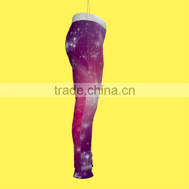 wholesale polyester/spandex heat transfer custom design women fashion leggins, women pants, yoga leggins