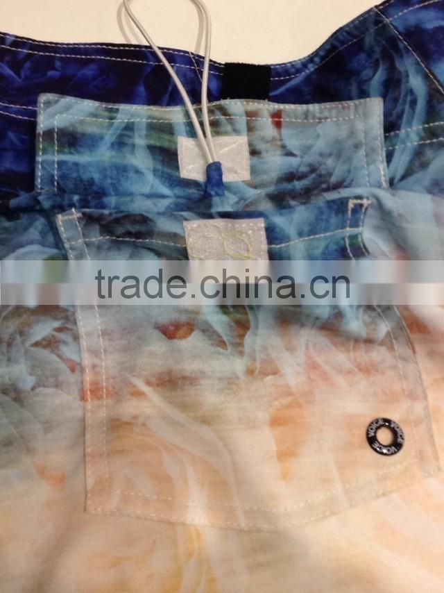 beach wear 2014 mens beach shorts oem custom sublimation beach short