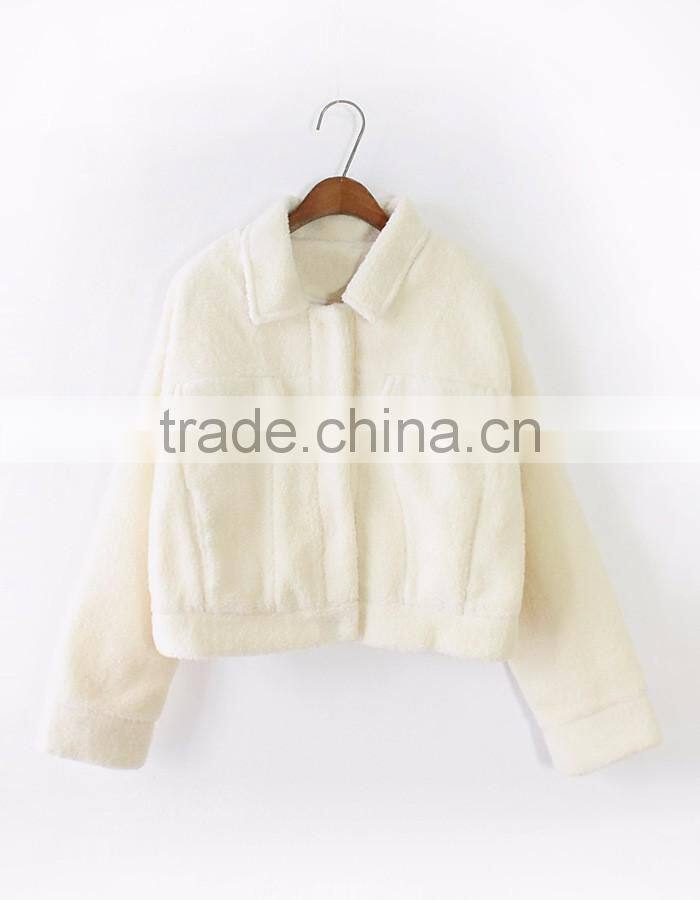 New product plain blank thick warm women's winter coat