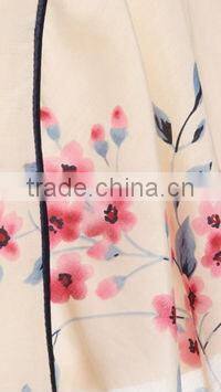 A-Line binding waist traditional chinese pattern print women short skirts