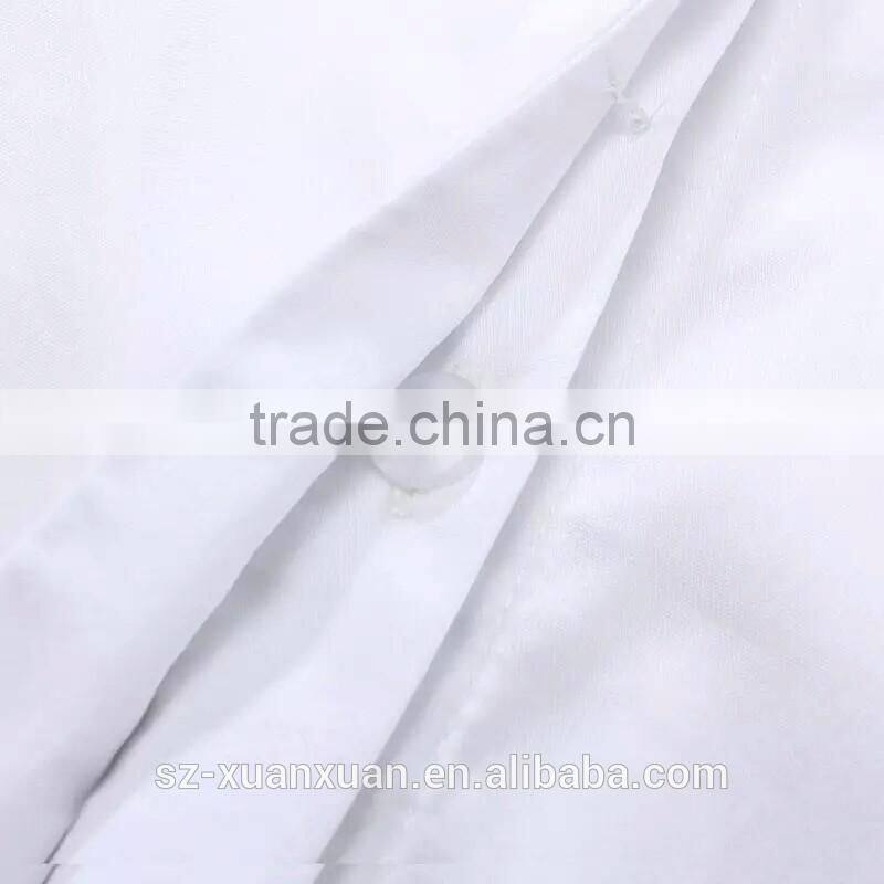 2016 Wholesale plain white cotton ladies office shirt