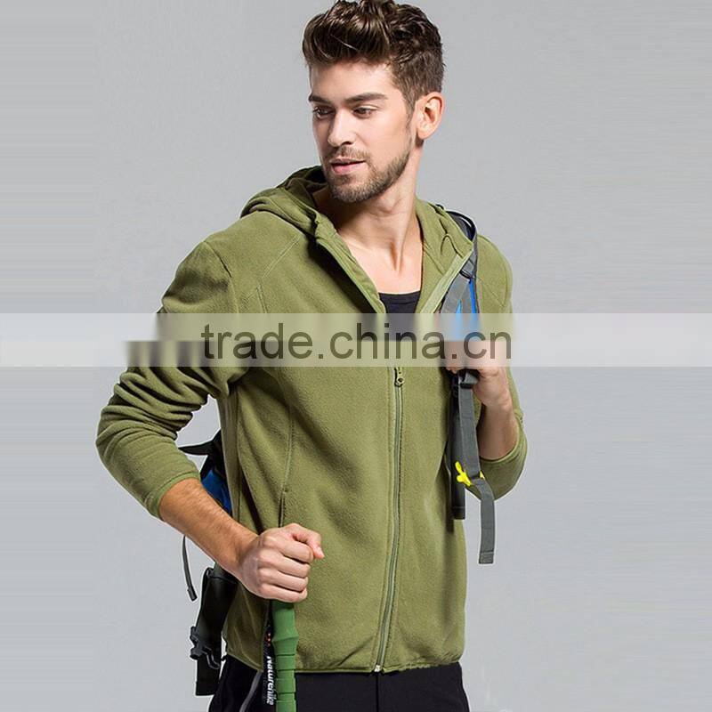 Winter outer super warm hooded fleece jacket