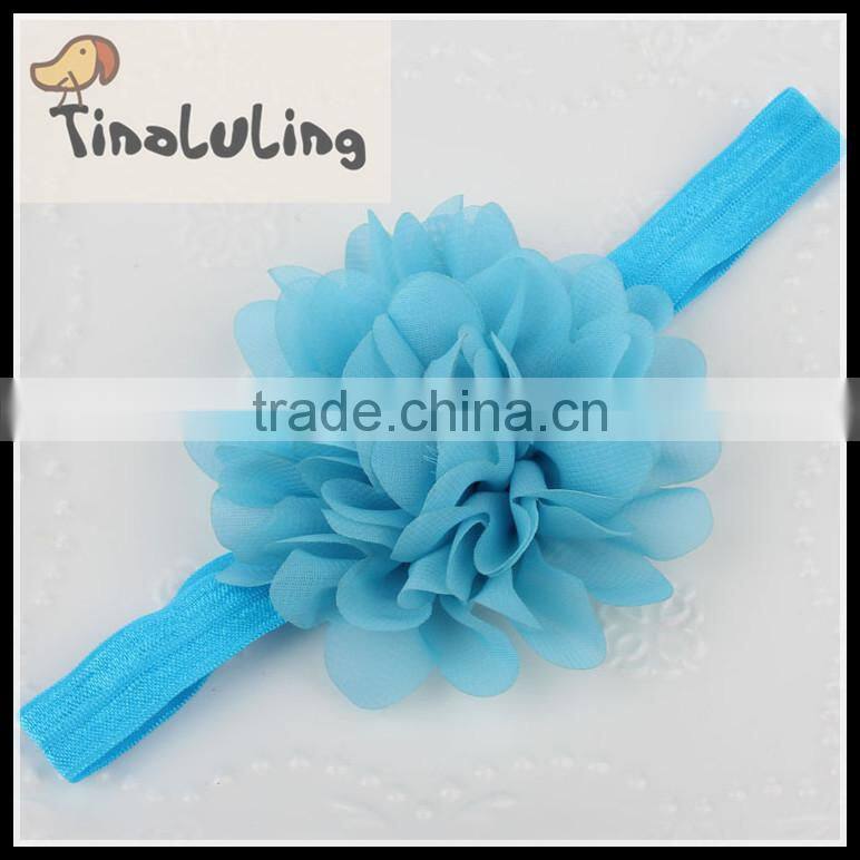 2015 Shabby Flower Baby Kids Headband With Elastic ,Top Baby Headband