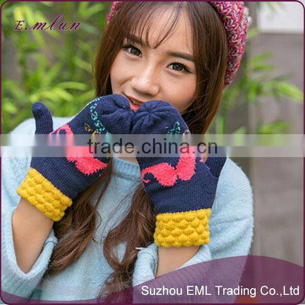 New Fashion Full Finger Ladies Crochet Two Finger Gloves