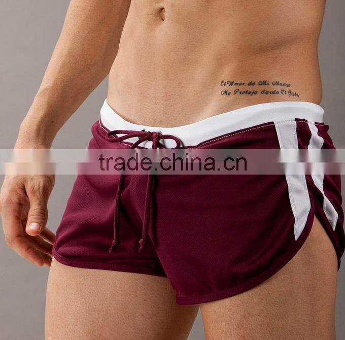 Top quality cotton men running shorts