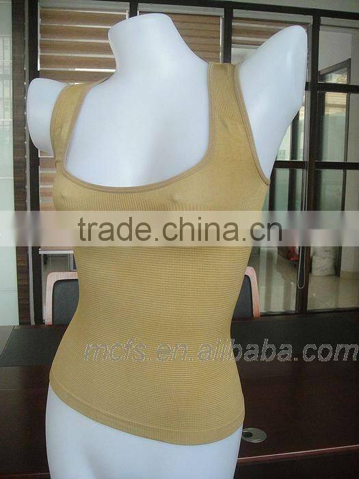 Hot sale nude camisoles seamless women underwear sexy cheap women's tank top