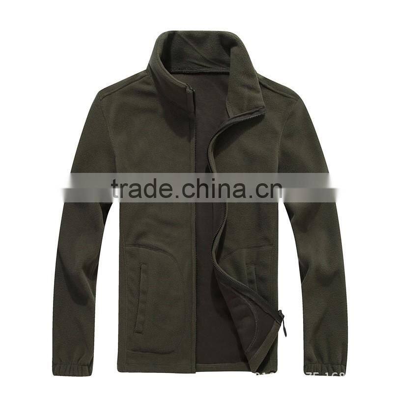 2017 winter high quality polor fleece jacket for men
