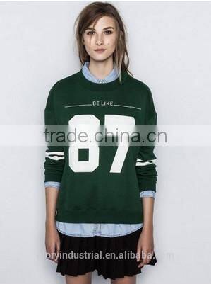 Fashion Avant-garde Figure Pattern Long Sleeve Pullover Hoodie(Green)