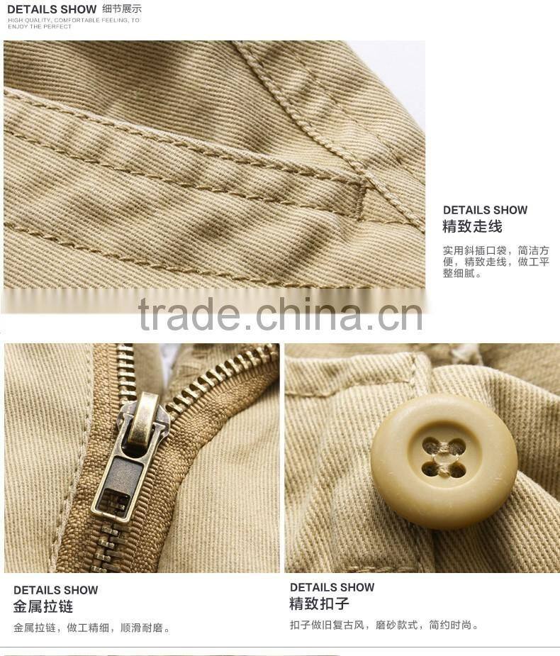 Juqian Quick Drying Durable Washed Carpenter Khaki Mens Workwear Trousers Cargo Pants overall Work Pants