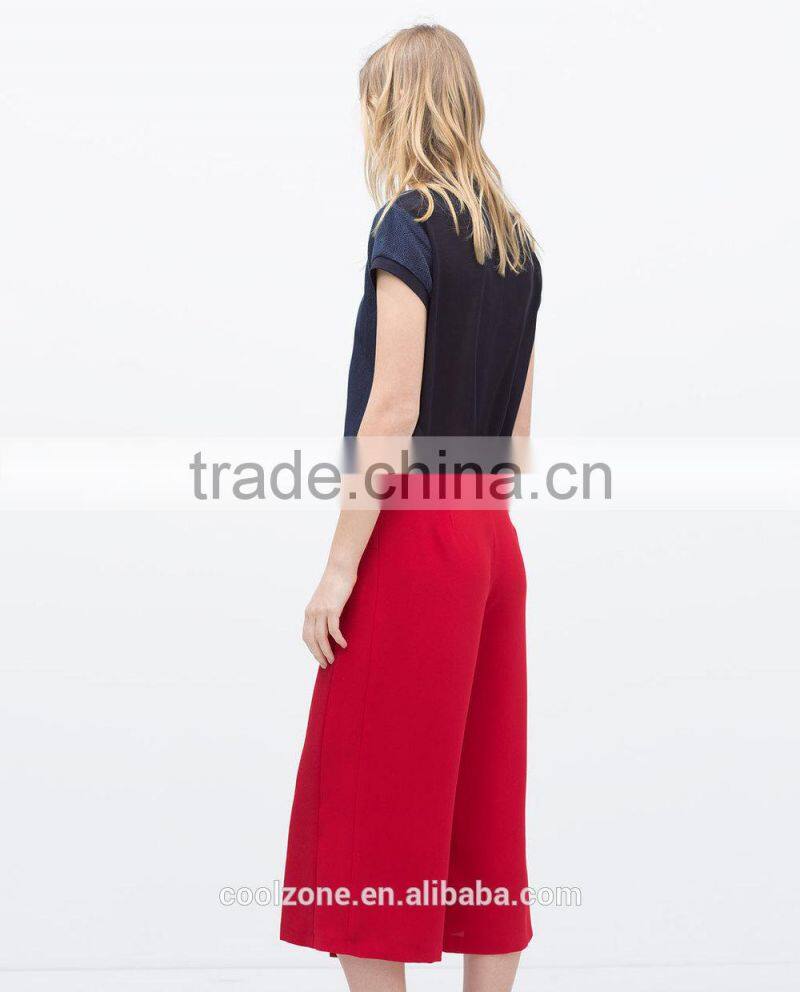 100% Polyester buckle waist sarong long skirt with loose cut design