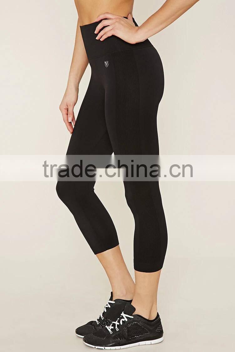 2017 Guangzhou Shandao OEM Customized Wholesale Manufacture 95% Cotton 5% Spandex Female 3/4 Plain Sweat Shorts