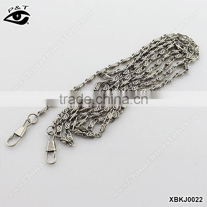 120cm Silver Detachable Metal Chains for Bag Zinc Alloy Plating Jewelry Chain Bag Hardware Accessories for Bag