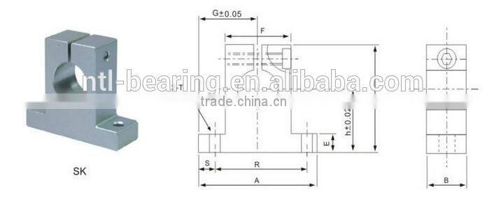 SK Series Linear Bearing Slide Support SK10