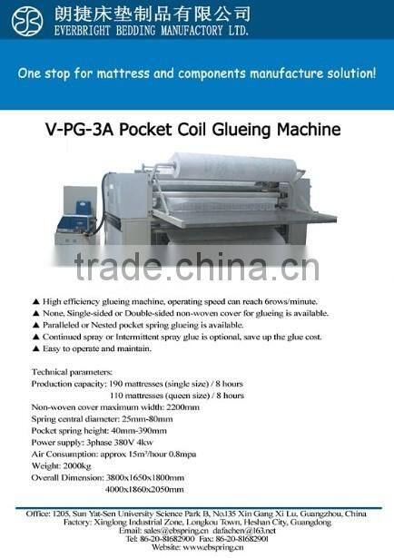 Middle East Best Selling Pocket Spring Coil Machine V-PCS-G1 for Mattress Factory