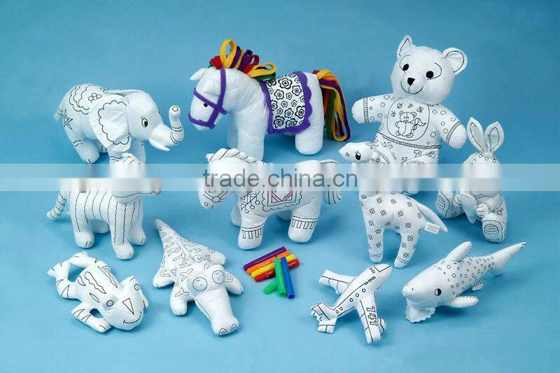Innovative Product Washable Stuffed DIY Painting Educational Toy