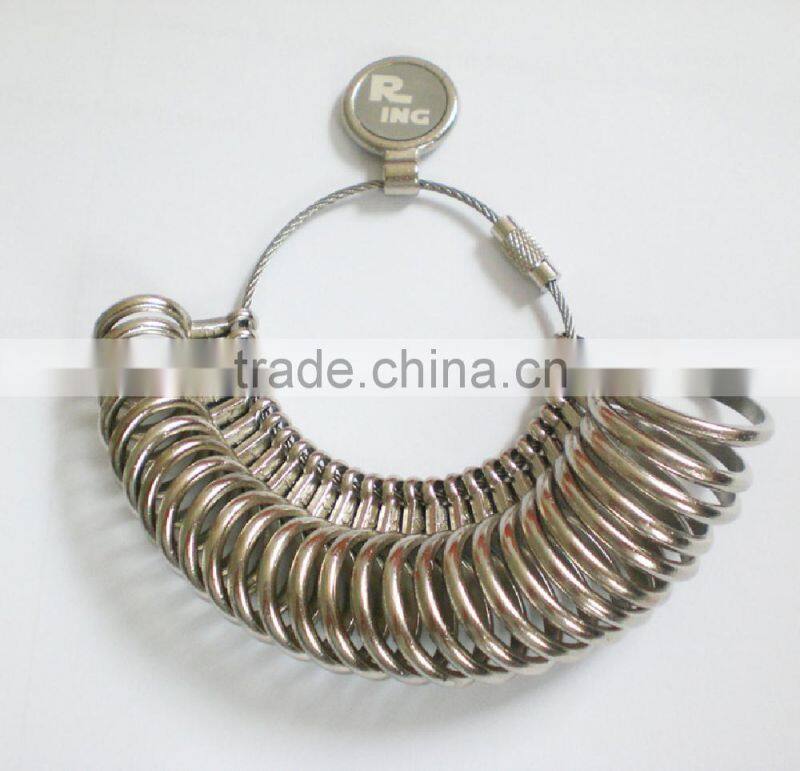 Plastic Ring Sizer Tool, Alloy Ring Gauge, Metal Finger Sizer Measure Finger Sizes US Sizes Ring Gauge, Jewelry Sizing Tool Set