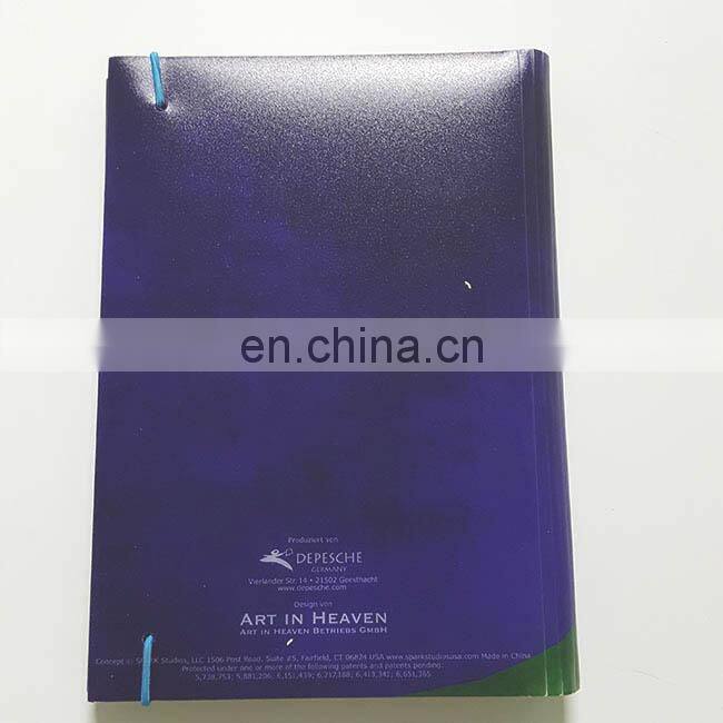 2017 free samples hardcover a4 szie notebook custom printing with led light