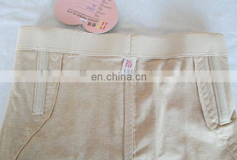 2013 lady underwear hi waist slimming panty shaper with satin detailed