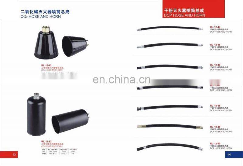hose and horn assembly for fire extinguisher