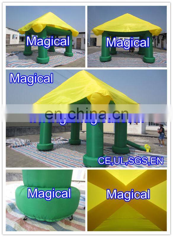 Inflatable serving bar with LED light
