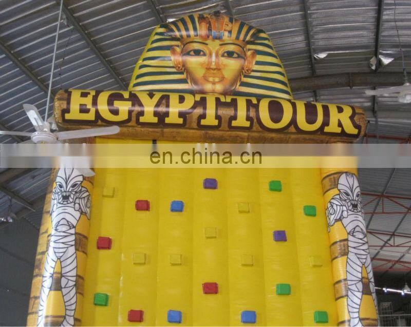 The Egyptian pharaoh inflatable climbing wall