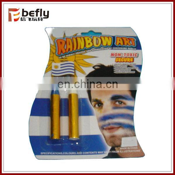 Spain football fans face paint stick