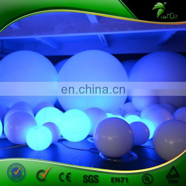 Custom Size LED Glow Balloon Inflatable Zygote Interactive Ball LOGO Printing Advertising Party Display with Colored Lightings