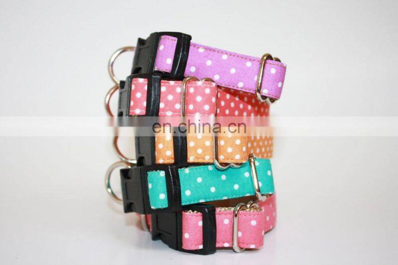 Wholesale custom logo plaid dog collar and lead set