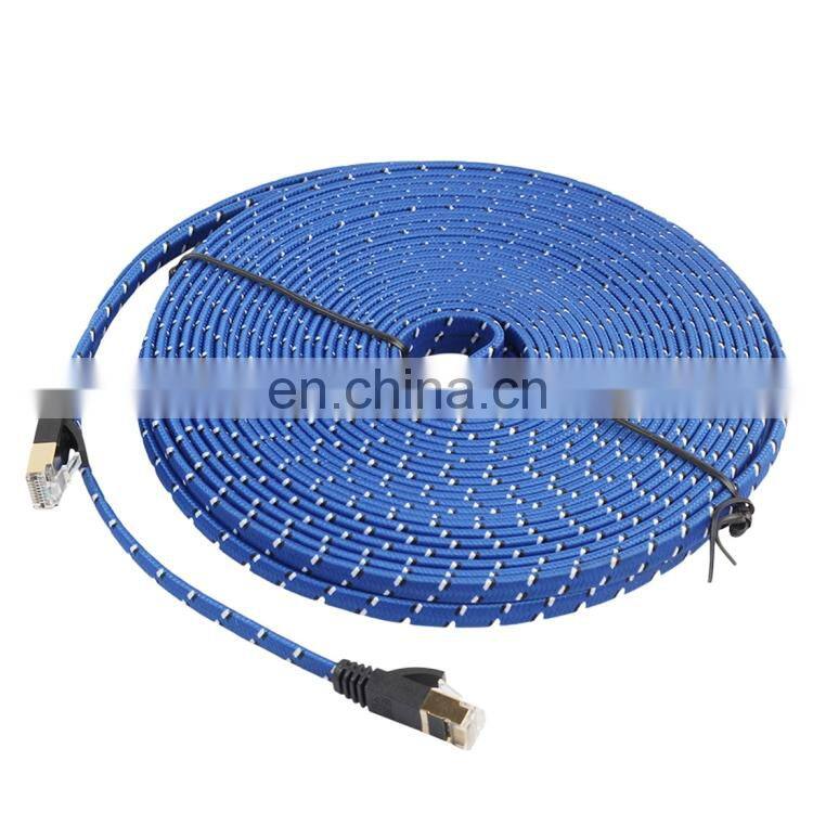 20m Gold Plated CAT-7 10 Gigabit Ethernet Ultra Flat Patch Cable for Modem Router LAN Network fiber optical cable