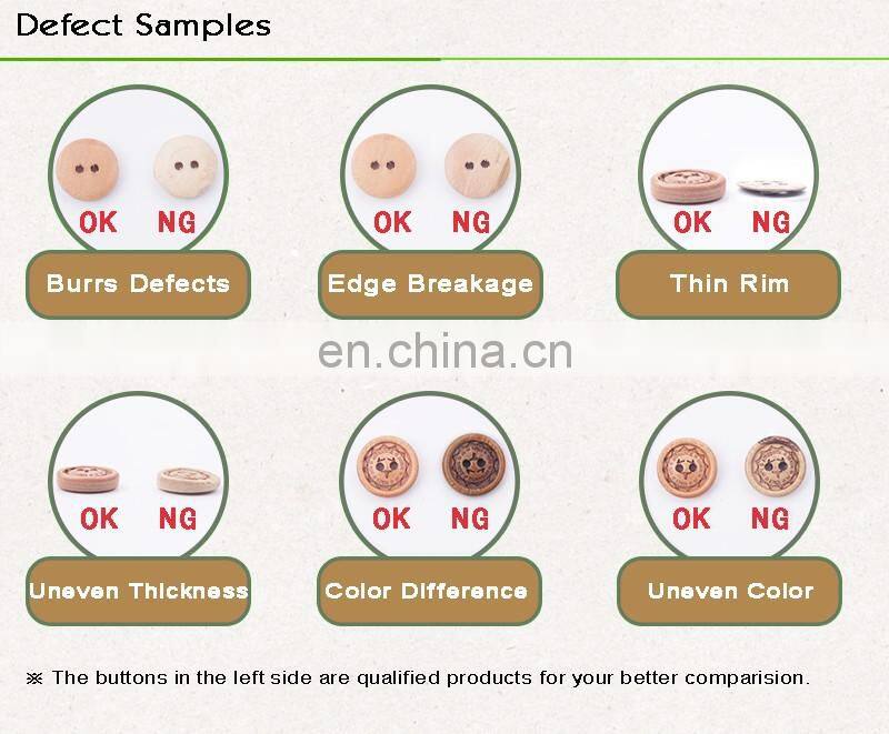 2 holes fish eye custom made natural tagua corozo lady suit buttons