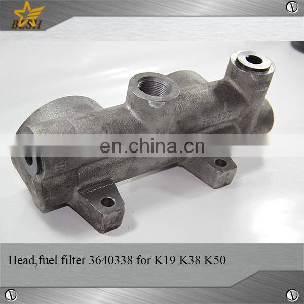 Original diesel fuel filter head 3640338 for cummins K50 parts