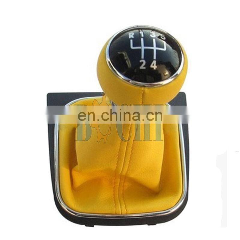 The colorful Leather Gear Shift Knobs with frame for VW Golf 7