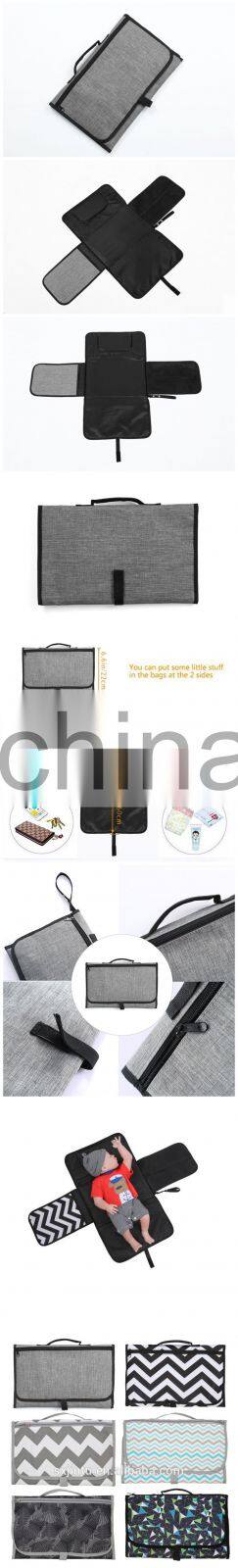 Baby Changing Mat Station for Girls and Boys  Portable Diaper Changing Pad with Pockets