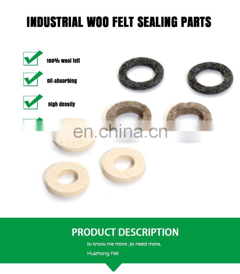 100% merino wool felt seal pad gasket