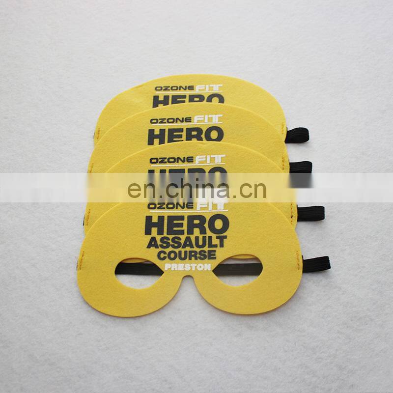 simple style felt mask with customized logo and design