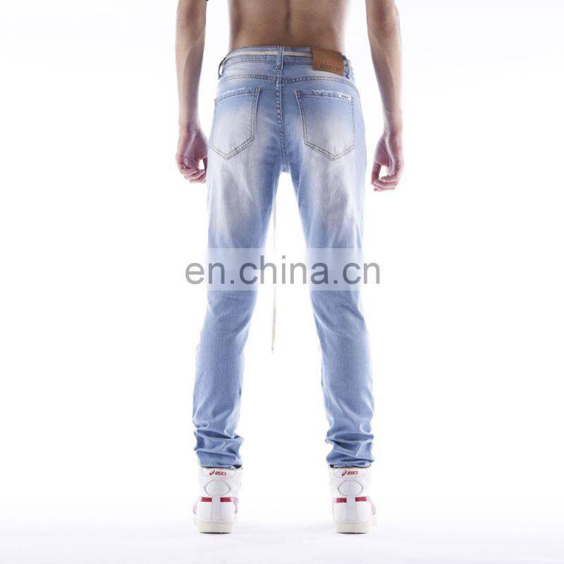DiZNEW European Casual Wholesale Denim Men Plain Jeans