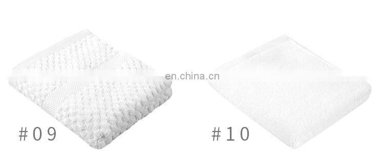 2018 High absorbent organic cotton plain woven rectangle figured beach face towels