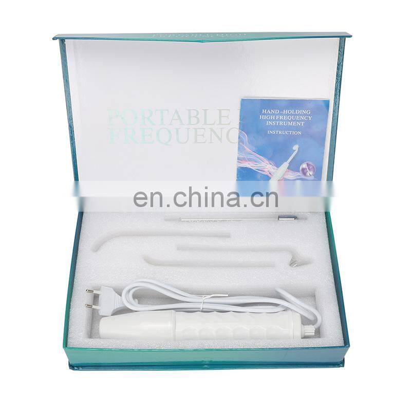 Skin Care Portable High Frequency Electrotherapy Spot Acne Remover Facial Kit Beauty Massager Device