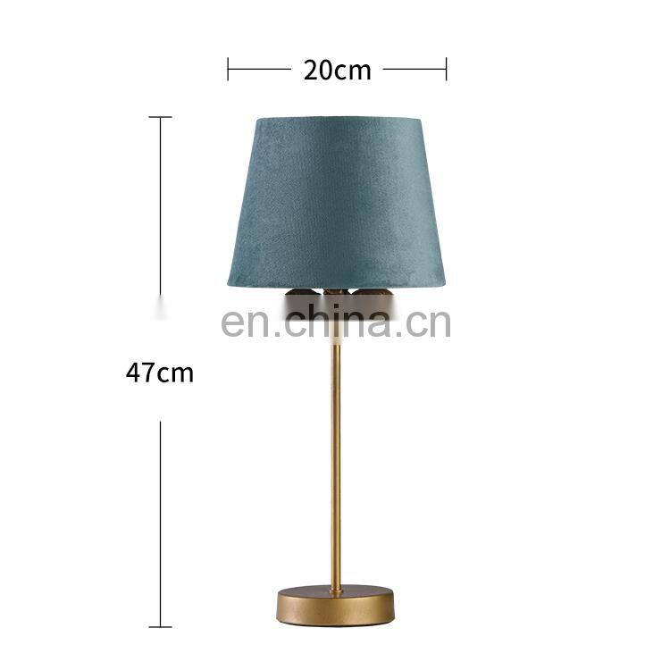 Japanese style coconut tree shape retro metal gold nightstand lights for hotel home decor