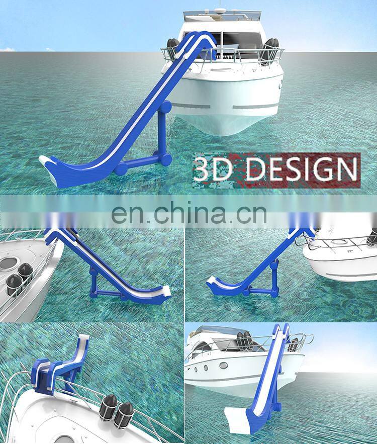 Inflatable water yacht slide portable inflatable play equipment yacht slide