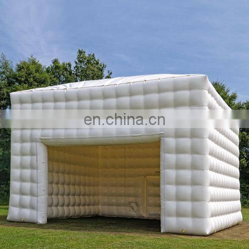 China airtight winter led  house marquee sport event light construction big inflatable camping cube party cabin tent
